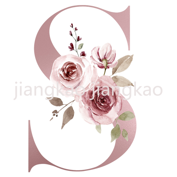 Floral Initial Name Personalized Enamel Mug