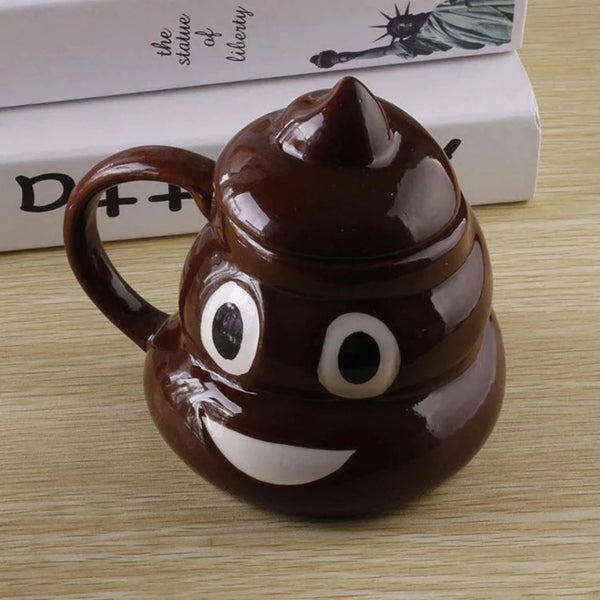 Poop Novelty Mug With Lid
