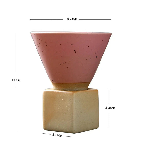 Conical Coffee Mugs With Stands