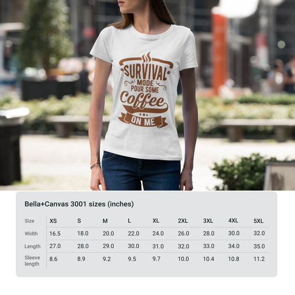 Survival Mode Pour Some Coffee On Me T-shirts, Survival Mode Shirt, Unisex Tee, Coffee Lover Shirt, Gift For Coffee Lover