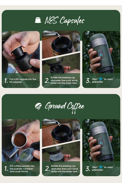 HiBrew Wireless Electric Portable Espresso Maker