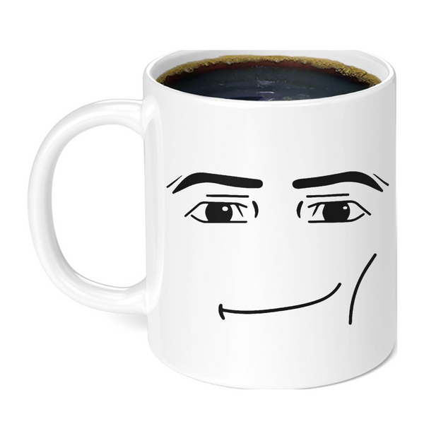 Game Inspired Man Woman Face Expression Ceramic Mug