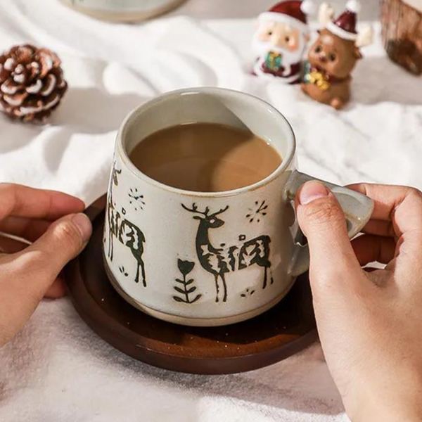 Vintage Christmas Ceramic Mug