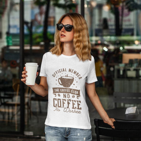 Coffee Club Graphic T-Shirt/Unisex Coffee Cool Tee/Perfect Gift For Coffee Lover