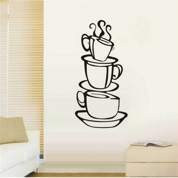 Coffee Cups Wall Sticker