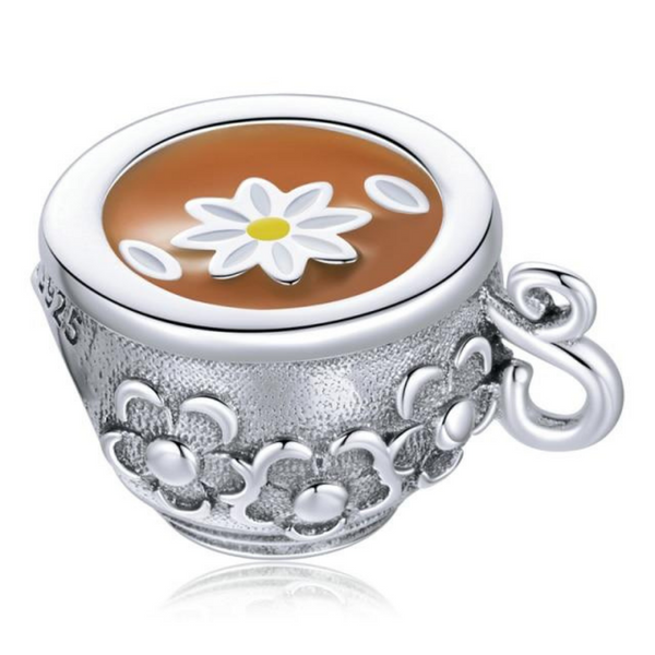 Luxyglo Silver Flower Cup Pendant
