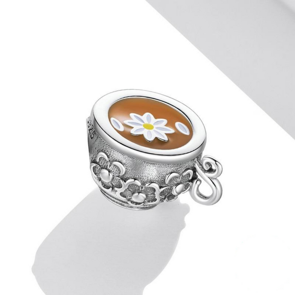 Luxyglo Silver Flower Cup Pendant
