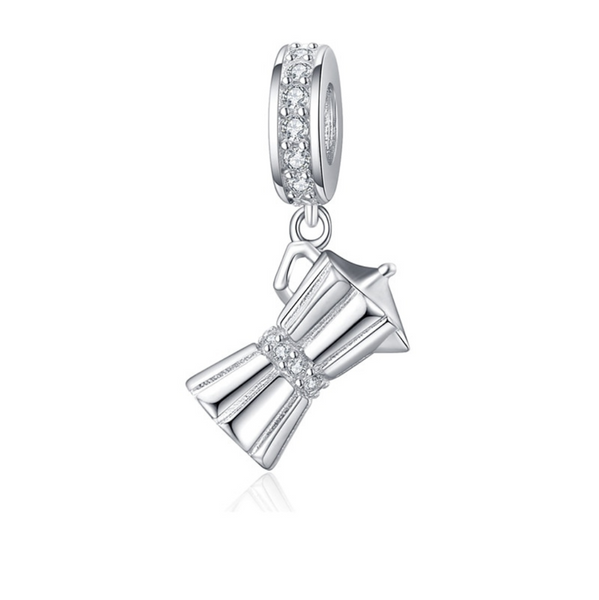 Luxyglo Sterling Silver Moka Pot Pendant