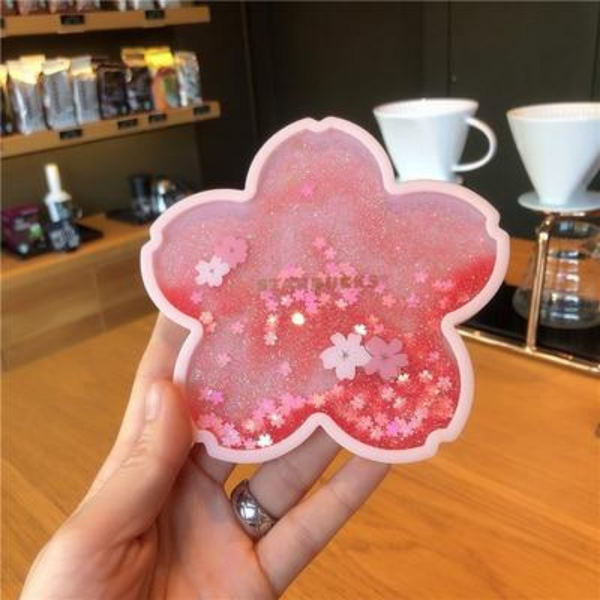 Sparkling Glittering Nature Quicksand Coasters