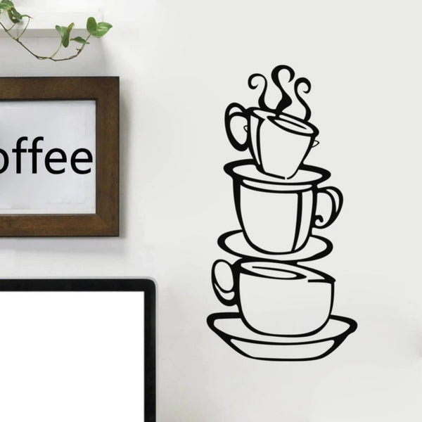 Coffee Cups Wall Sticker