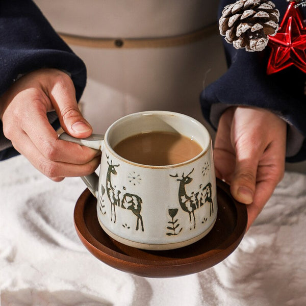 Vintage Christmas Ceramic Mug