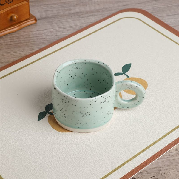 Dots Ring Handle Mug