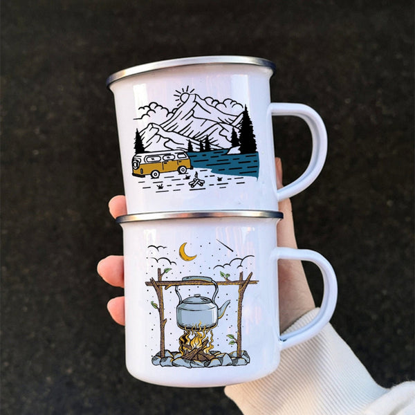 Caravan Camper Campfire Mug