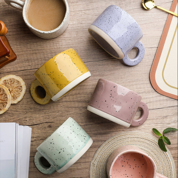Dots Ring Handle Mug