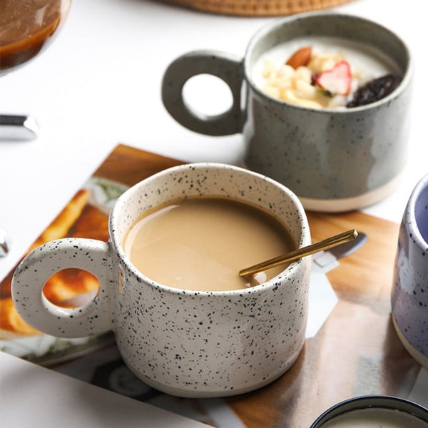 Dots Ring Handle Mug