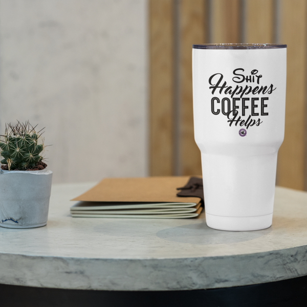 Shit Happens Coffee Helps Ringneck Tumbler, 30oz