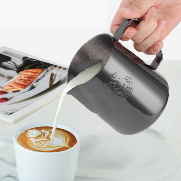 Starbrew Swan Latte Art Pitcher 400ml/600ml Black