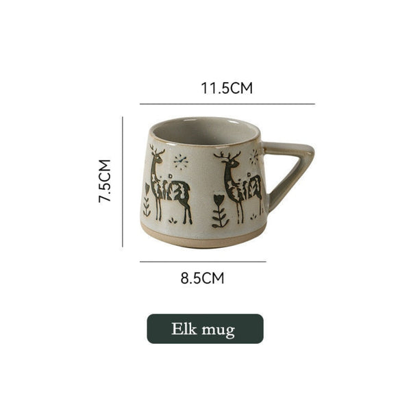 Vintage Christmas Ceramic Mug