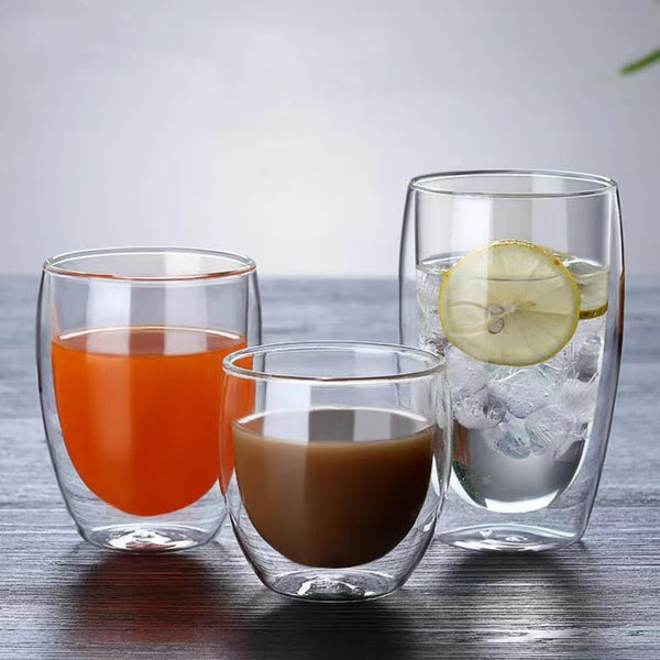Duplex Double-Walled High Borosilicate Glass Mug