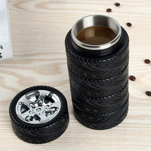 Spiffy Auto Tires Thermos Travel Mug
