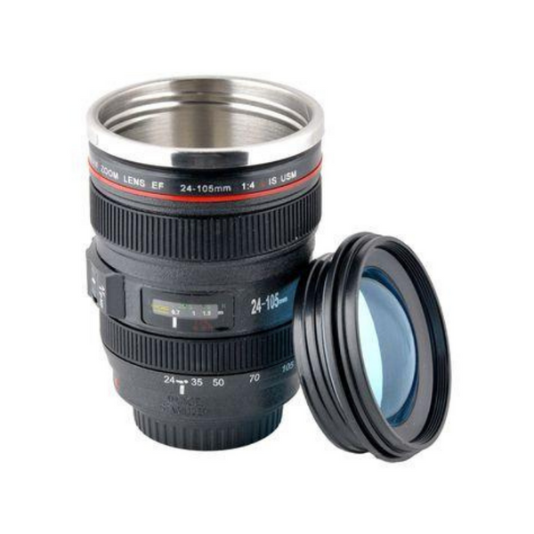 Zoom Camera Lens Travel Mug