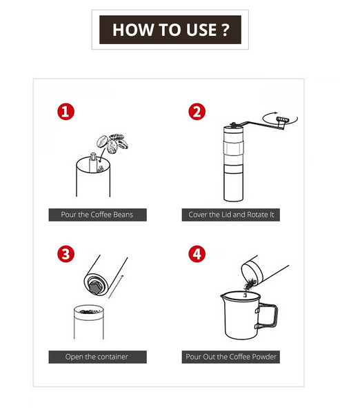 Starbrew One Portable Coffee Grinder With Rubber Loop Ring