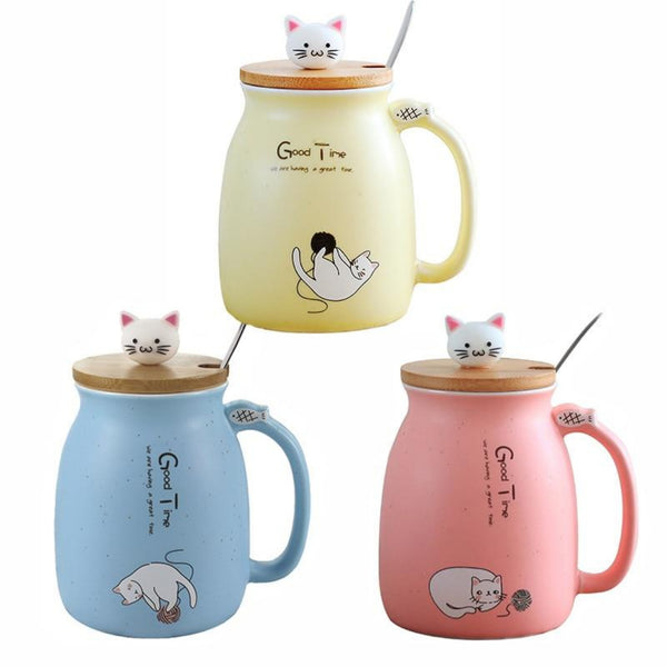 Bubbles Cat Ceramic Coffee Mug
