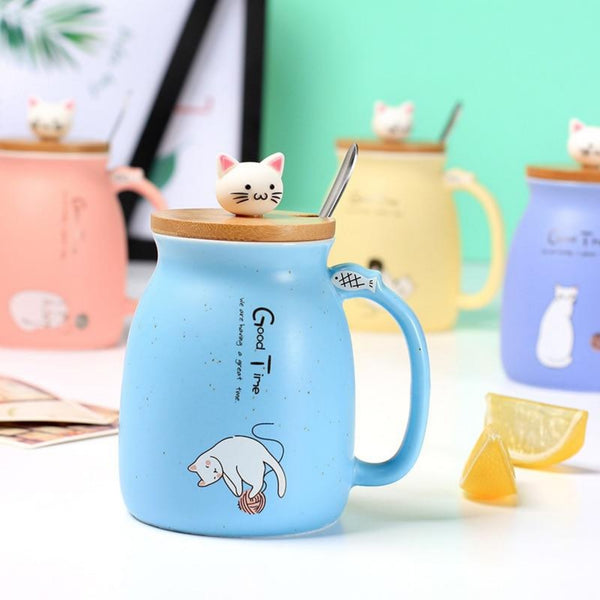 Bubbles Cat Ceramic Coffee Mug