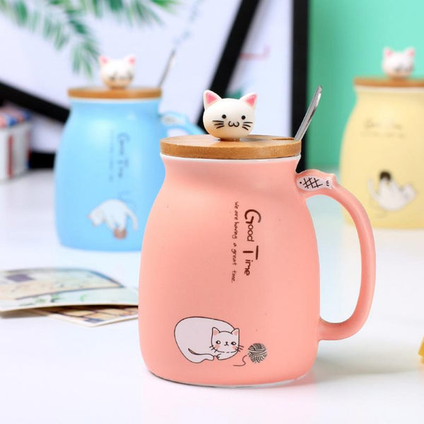 Bubbles Cat Ceramic Coffee Mug