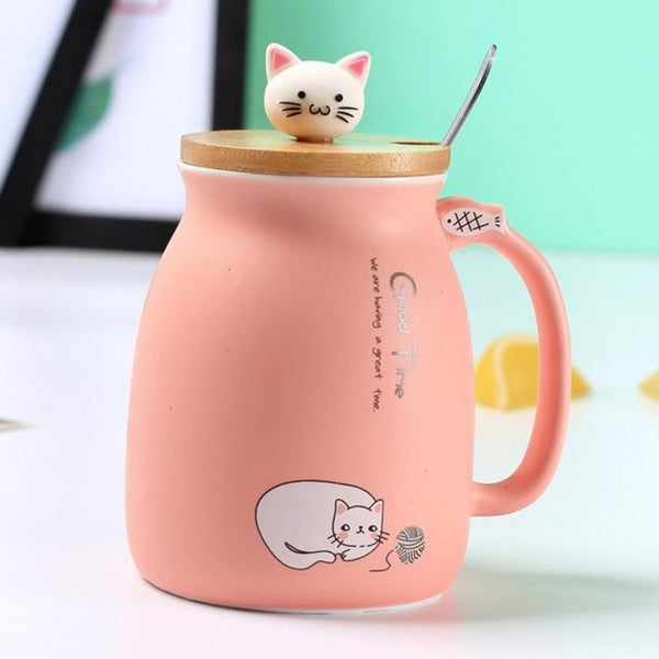 Bubbles Cat Ceramic Coffee Mug