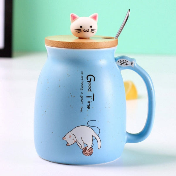 Bubbles Cat Ceramic Coffee Mug