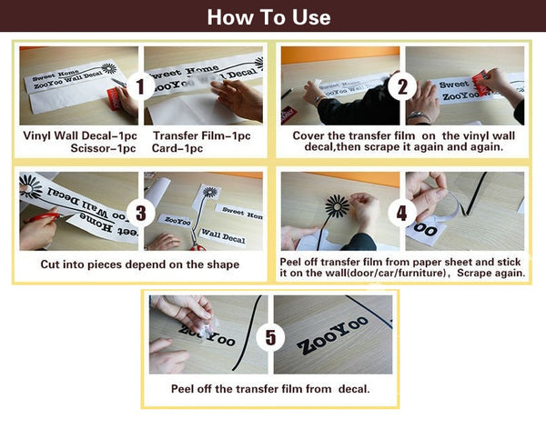 Coffee Cup Wall Sticker - How To Use