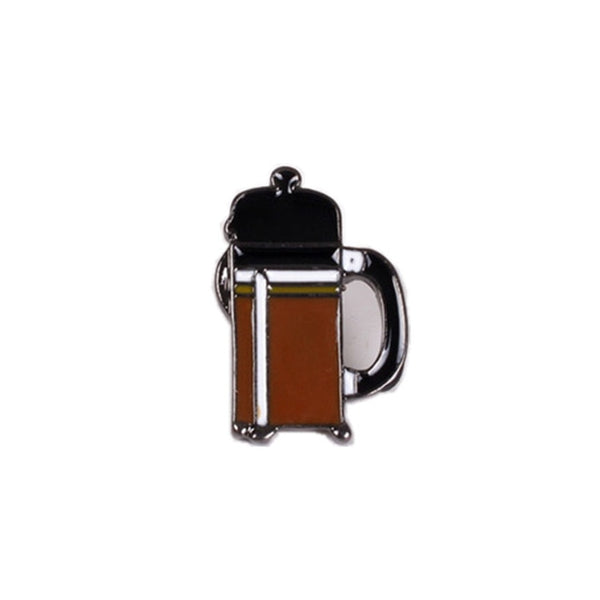 French Press Brooch pin