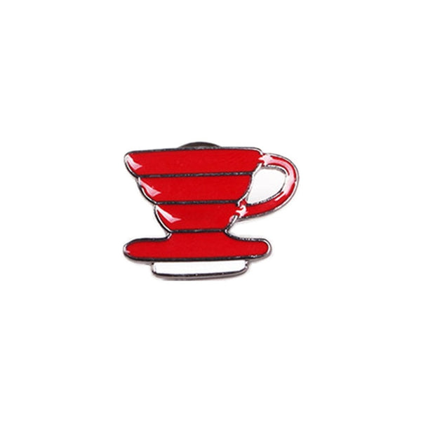 Coffee Dripper Brooch Pin