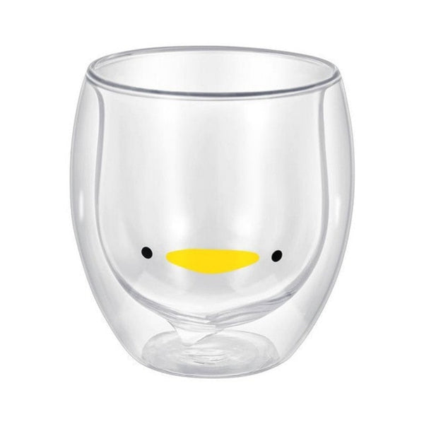 Cartoon Double-Walled Glass Cup