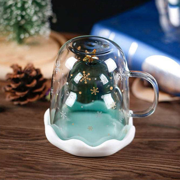 Christmas Tree Double Wall Insulated Coffee Cup