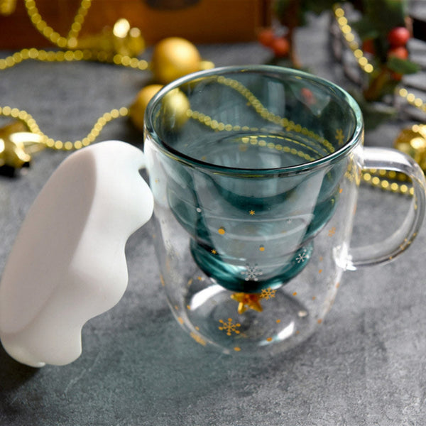 Christmas Tree Double Wall Insulated Coffee Cup