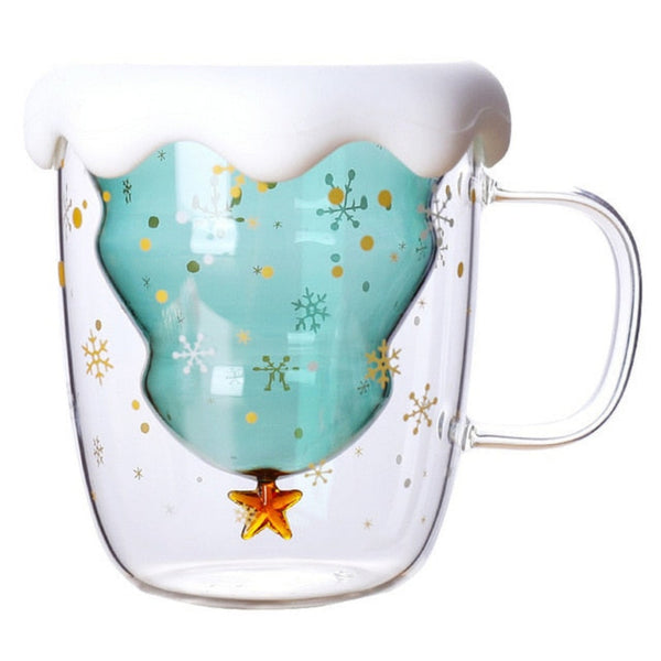 Christmas Tree Double Wall Insulated Coffee Cup
