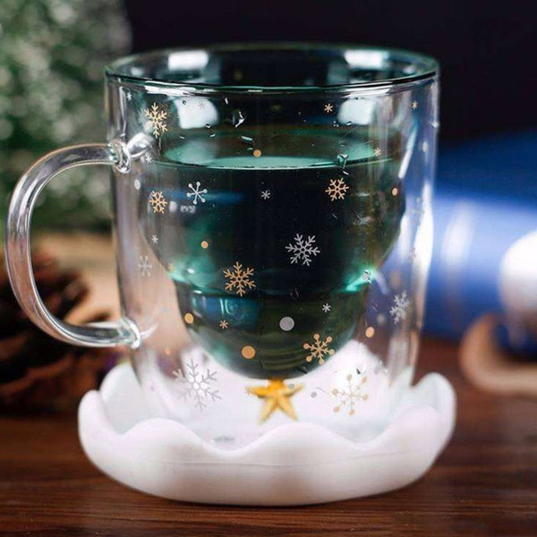 Christmas Tree Double Wall Insulated Coffee Cup