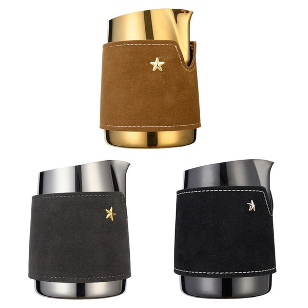 Handle Free Gold/Black/Silver Latte Art Pitcher 420ML