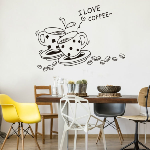 I Love Coffee Wall Sticker
