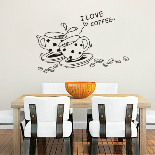 I Love Coffee Wall Sticker