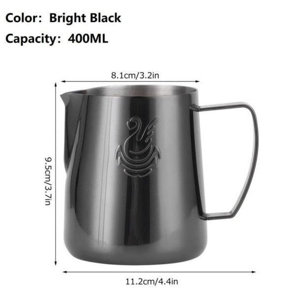 Starbrew Swan Latte Art Pitcher 400ml/600ml Black