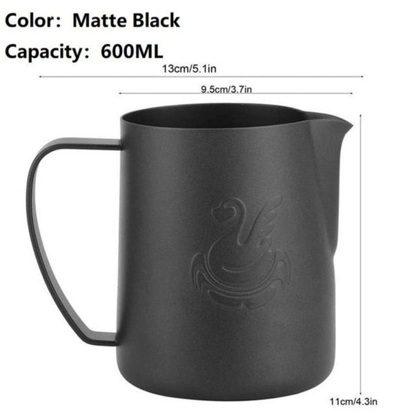 Starbrew Swan Latte Art Pitcher 400ml/600ml Black