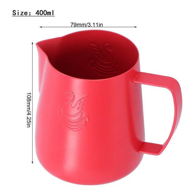 Starbrew Swan Latte Art Pitcher 400ml/600ml Red Pink