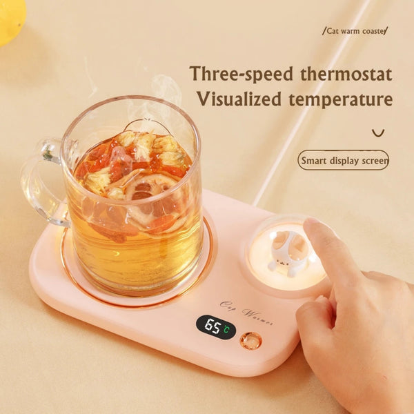 LifeSmart Bubbles Cat Mug Warmer With Night Light