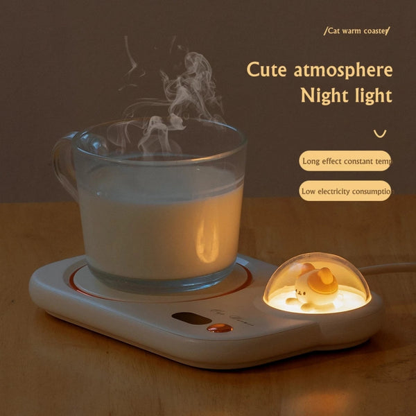 LifeSmart Bubbles Cat Mug Warmer With Night Light