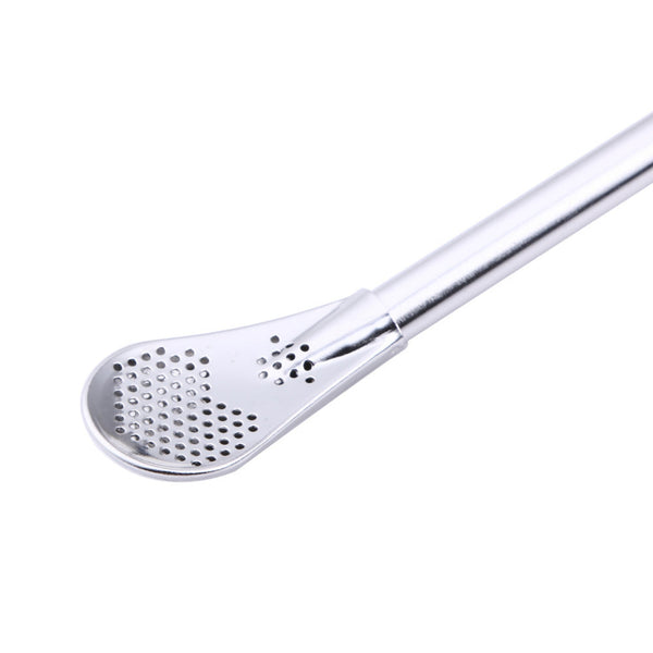 Coffee Spoon Stainless Steel Drinking Straw
