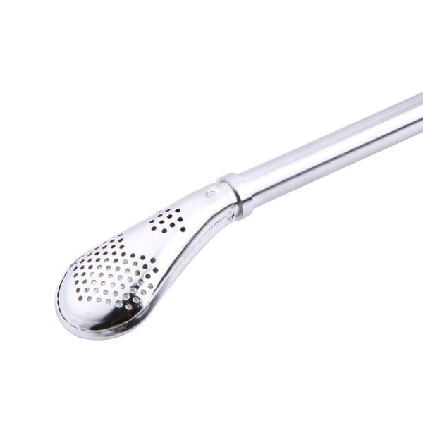 Coffee Spoon Stainless Steel Drinking Straw