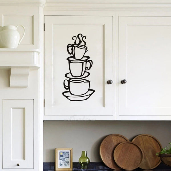 Coffee Cups Wall Sticker